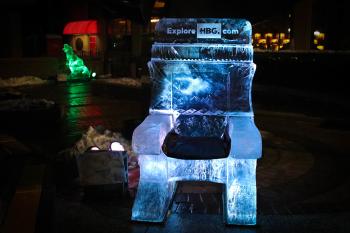 Ice Throne at HBG's Ice & Fire Festival
