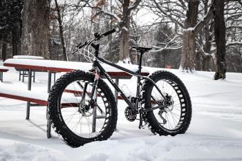 Fat tire biking at Silver Lake Park