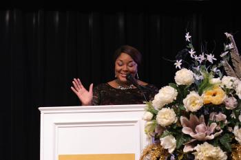 Excellence in Hospitality Awards EIH 2021 emcee Angelique Feaster Evans