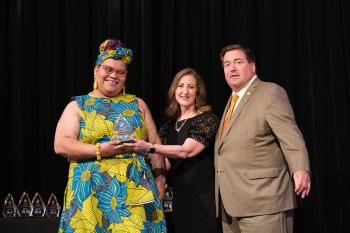 Excellence in Hospitality Awards EIH 2021 honoree Pop N Pizza with Stacy Brown and Lt. Gov. Billy Nungesser