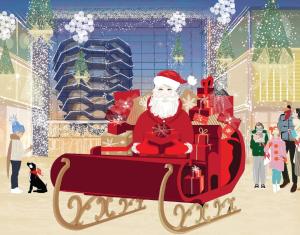 Santa at Hudson Yards