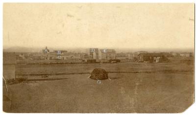 Early aerial view of Greeley looking west. Courtesy Weld County Images Collection. A1-2230.