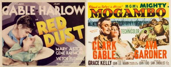Red Dust and Mogambo posters
