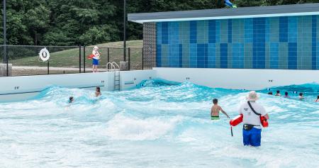 Wave pool at Murphy Aquatic Park