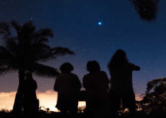 People Exploring the Night Sky in Punta Gorda/Englewood Beach