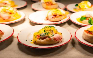 Founding Farmers 2019 Fall Brunch Eggs Benedict
