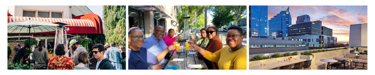 Photo collage for foodie itinerary