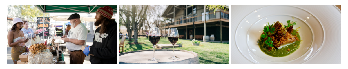 Photo collage for foodie itinerary