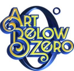 Logo for Art Below Zero, the company that installs the ice sculptures during Winterfest.