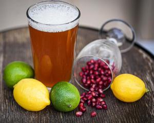 Beer with lemons and limes