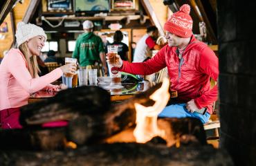Couple Cheers to Apres Ski Beers