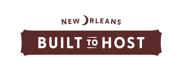 Built to Host New Orleans Cobrand Logo Horizontal - Bordeaux