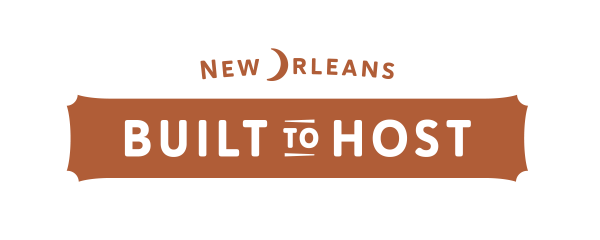 Built to Host New Orleans Cobrand Logo Horizontal - Satsuma