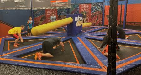 Wipeout at Sky Zone Plainfield