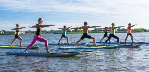 Paddle Board Yoga, Aloha Sports, Aloha Flow