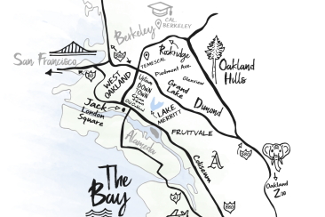 Oakland Caricature Map