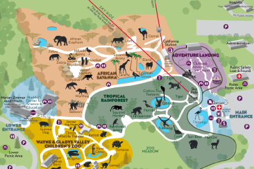 Oakland Zoo Map Image