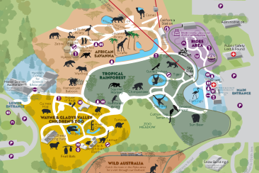 Oakland Zoo Map