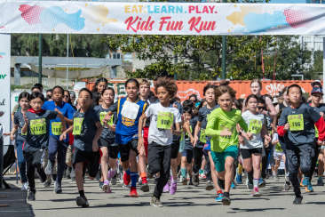 Kids run at the Oakland Marathon