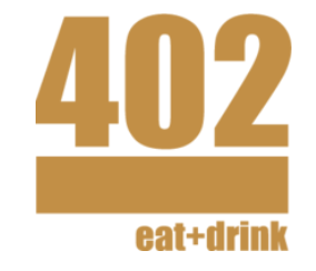 402 eat + drink logo