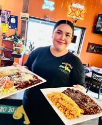 Yadira, a server at Taqueria El Gallo De Oro