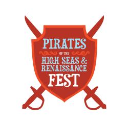pirates of the high seas and renaissance fest logo
