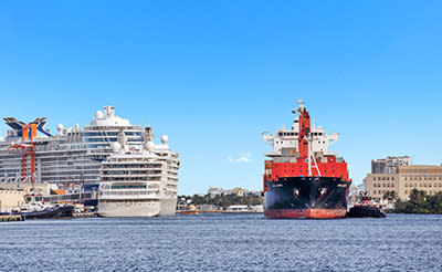The channel needs widening to allow safe passage of cargo vessels to and from Southport while cruise ships are in port.