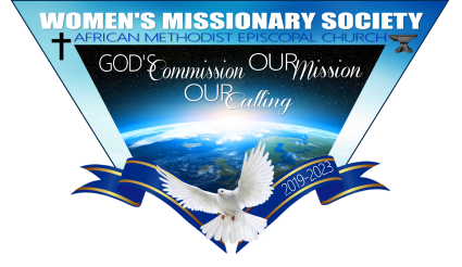 logo for delegate website. Womens Missionary Society Quadrennial Convention 2023
