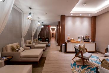 Photo of interior relaxing space at Lorelei Spa at Sunseeker Resort.