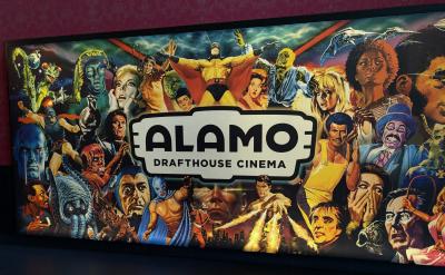 Alamo Drafthouse Cinema lobby sign