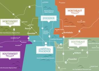 Phoenix Arizona Map And Surrounding Areas Phoenix Maps | Greater Phoenix Trail Guides & Street Maps