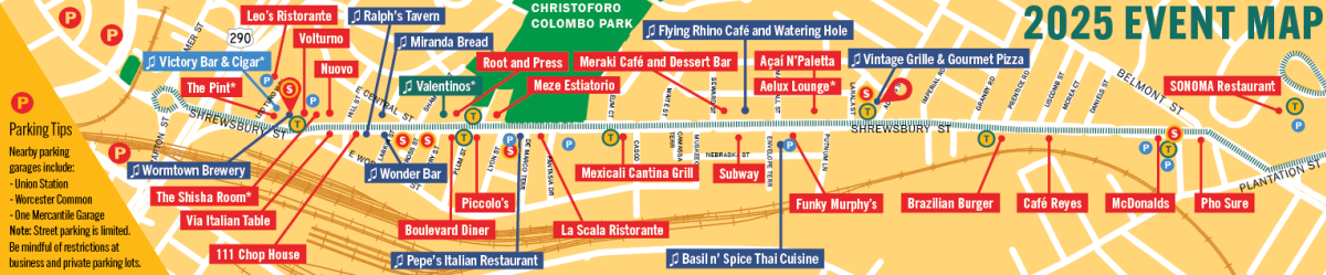 Taste of Shrewsbury Street Map 2025