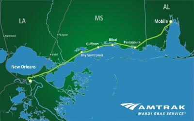 Mardi Gras Service Amtrak