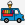 Image of a blue food truck with an ice cream on the roof