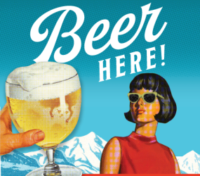 Beer Here! Brewing in the New West Poster art