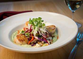 Scallop dish at Jack Sprat restaurant in Girdwood