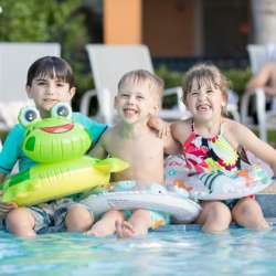 Kids Playing in the pool