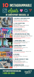 Discover 10 stunning locations perfect for your next Instagram post. From vibrant murals to natural beauty, these spots will elevate your feed. Share your adventures with #ShreveportBossier!