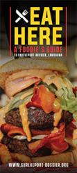2021 Eat Here Guide: A Foodie's Guide to Shreveport-Bossier Brochure Cover