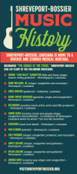 Shreveport Bossier Music History/Top Music Venues Rack Card