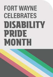 Disability Pride Month graphic