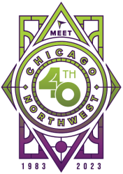 Meet Chicago Northwest 40th Anniversary Logo