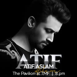 Atif Aslam performs at The Pavilion 8 pm