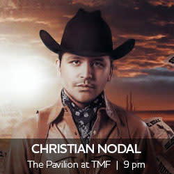 Christian Nodal performs at The Pavilion 9 pm