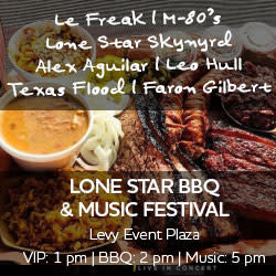 Lone Star BBQ and Music Festival at Levy 1 pm