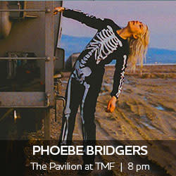 Phoebe Bridgers performs at The Pavilion 8 pm