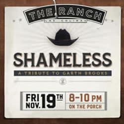 Shameless performs at The Ranch 8 pm