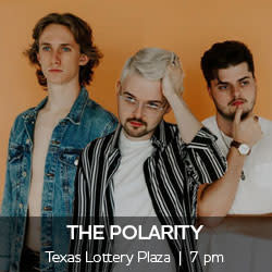 The Polarity performs at TX Lottery Plaza 7 pm