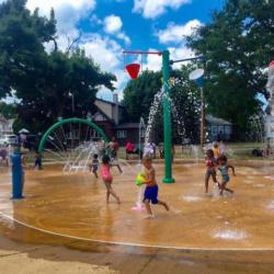 Huron Park splash pad Sandusky