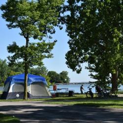 Kelleys Island SP tent camping